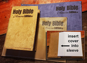 BUY the Aionian Bible Branded Leather Bible Cover