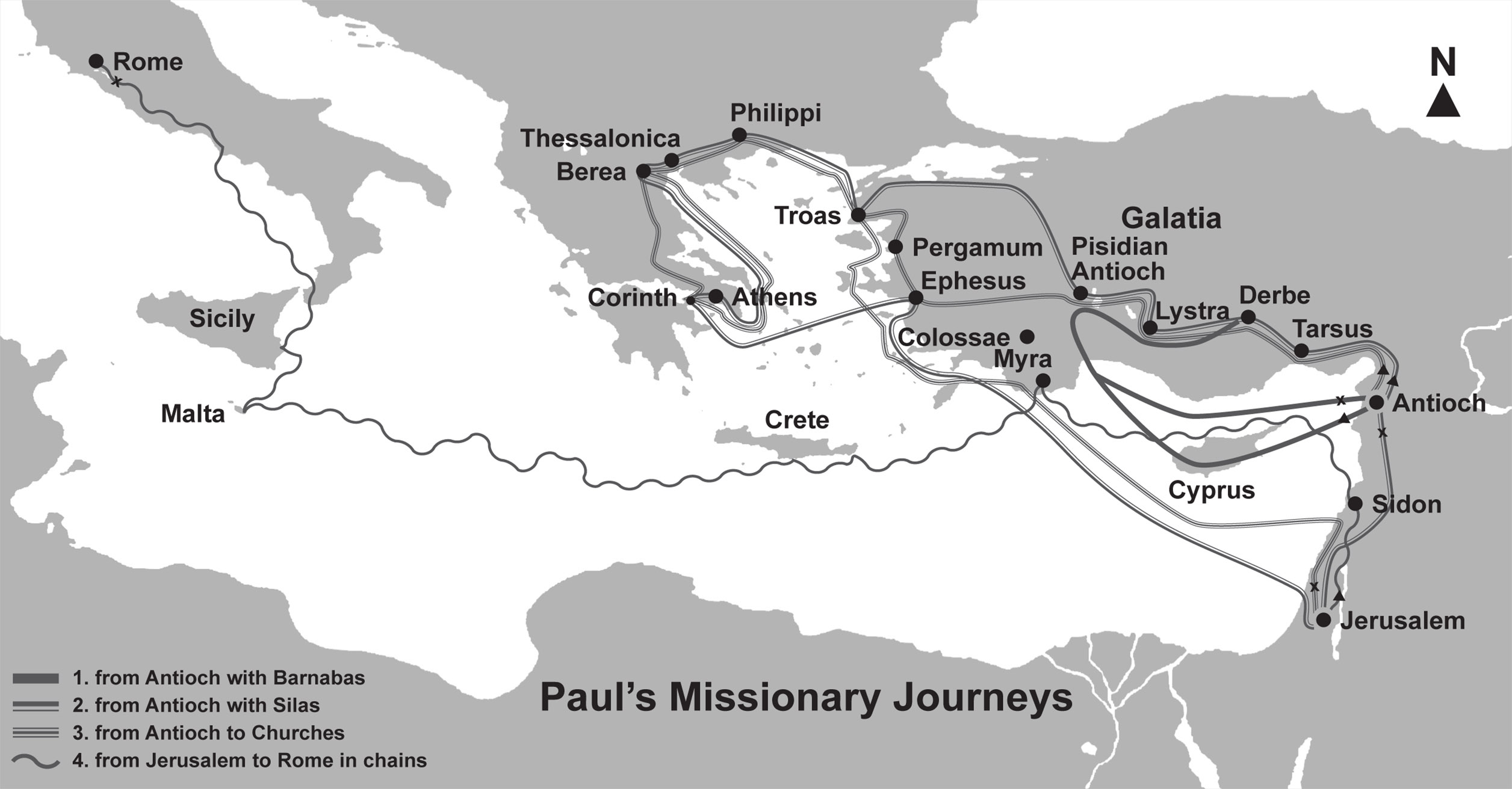 Paul's Missionary Journeys